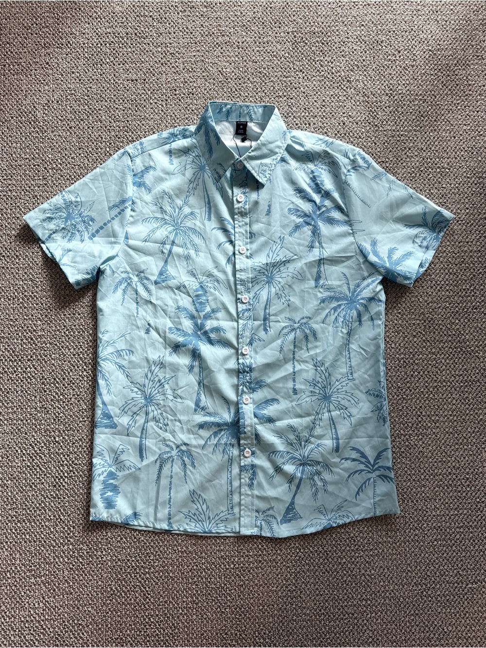 Men's Light Blue Hawaiian Shirt